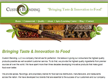 Tablet Screenshot of customblending.com